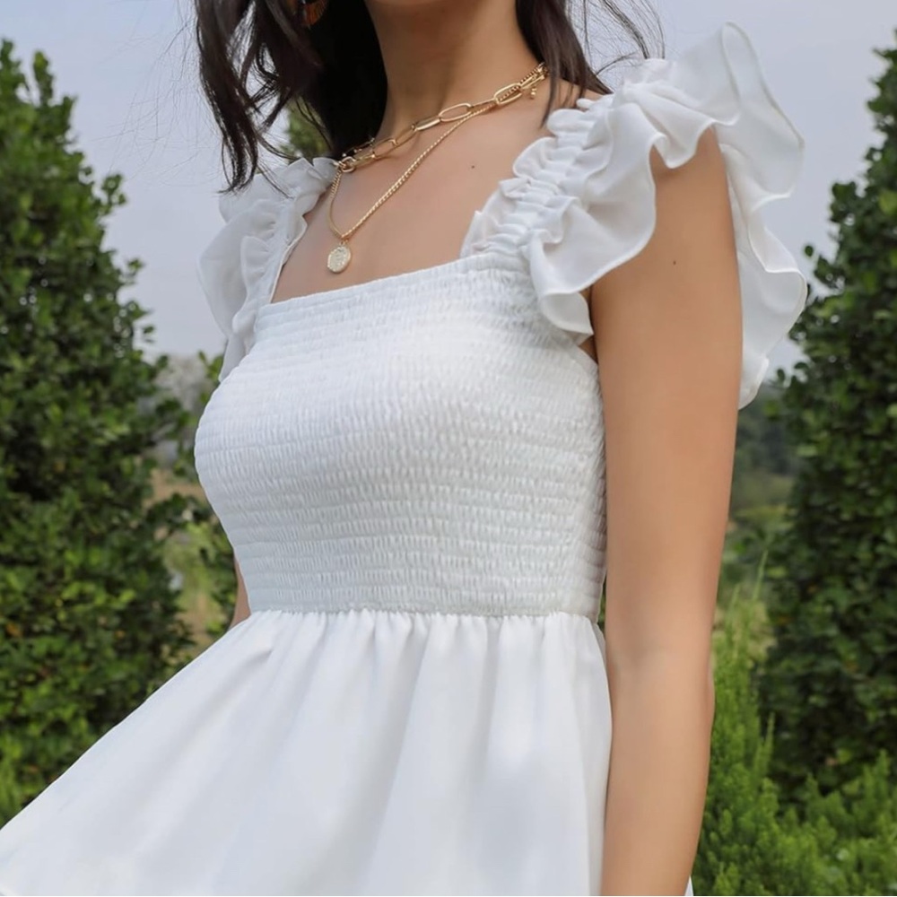 Women’s white summer dress - Picture 8 of 8
